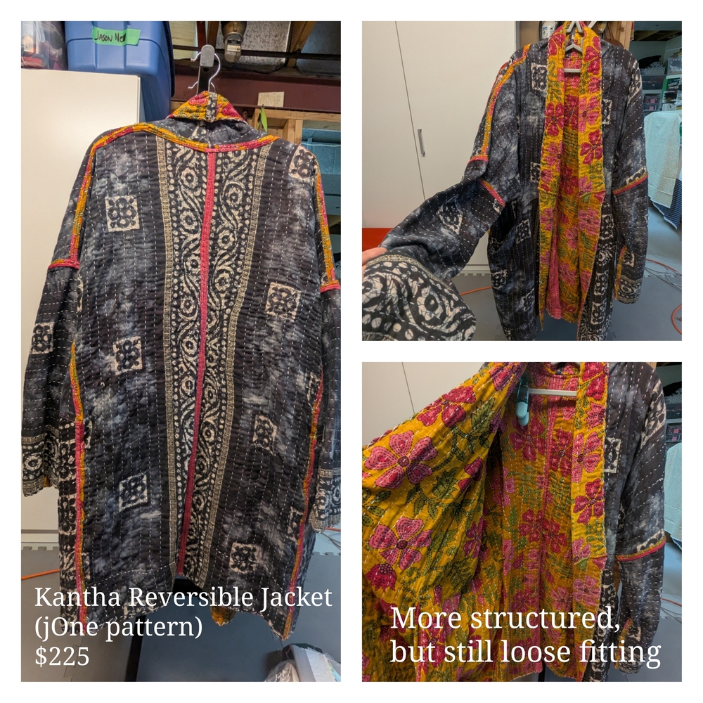 Reversible Kantha Jacket - Picture 1 of 4